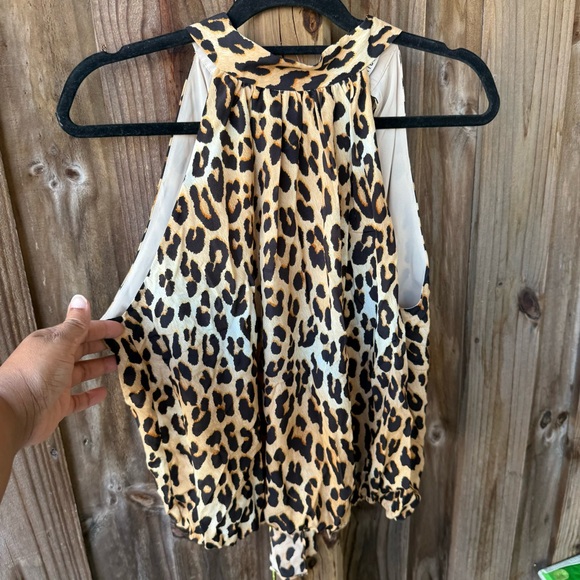 Alice + Olivia Tops - Alice + Olivia Halter Top Animal Print